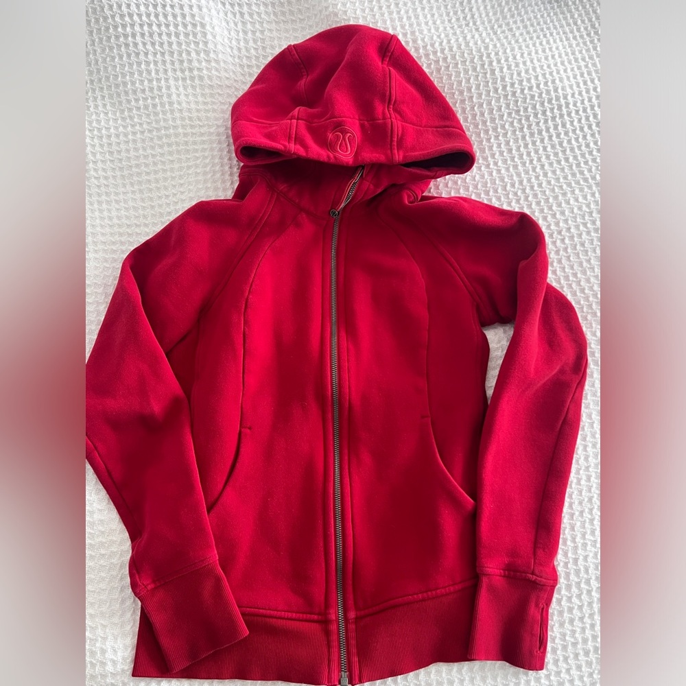 LULULEMON SCUBA full zip RED